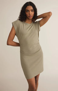 Z SUPPLY CAMINO MINI DRESS - DUSTY PALM