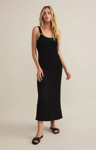 Z SUPPLY SALINAS MIDI DRESS - BLACK