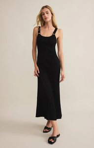 Z SUPPLY SALINAS MIDI DRESS - BLACK