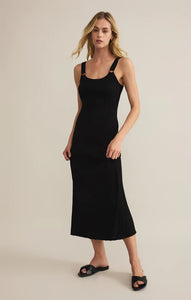 Z SUPPLY SALINAS MIDI DRESS - BLACK