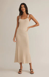 Z SUPPLY SALINAS MIDI DRESS - SANDSHELL