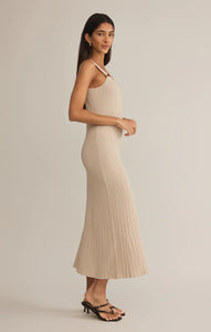 Z SUPPLY SALINAS MIDI DRESS - SANDSHELL