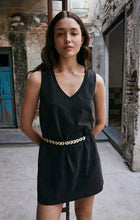 Load image into Gallery viewer, Z SUPPLY SLOANE V-NECK MINI DRESS - BLACK

