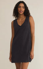 Load image into Gallery viewer, Z SUPPLY SLOANE V-NECK MINI DRESS - BLACK
