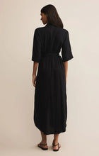 Load image into Gallery viewer, Z SUPPLY BRISE LINEN MIDI SHIRT DRESS - BLACK
