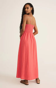 Z SUPPLY BAYSIDE LINEN MAXI DRESS - PERSIMMON