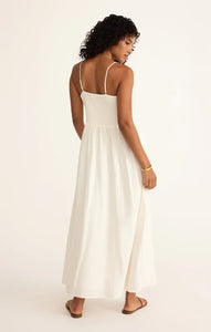 Z SUPPLY BAYSIDE LINEN MAXI DRESS - WHITE