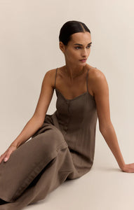 Z SUPPLY ANGEL EYES AIRY MIDI DRESS - TIKI