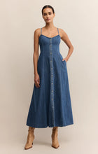 Load image into Gallery viewer, Z SUPPLY ANGEL EYES DENIM MIDI DRESS - MEDIUM INDIGO
