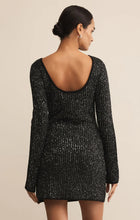 Load image into Gallery viewer, Z SUPPLY LA MARCA SEQUIN MINI DRESS - BLACK
