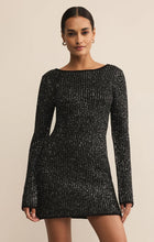 Load image into Gallery viewer, Z SUPPLY LA MARCA SEQUIN MINI DRESS - BLACK
