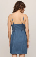 Load image into Gallery viewer, Z SUPPLY ANGEL EYES DENIM MINI DRESS - MEDIUM INDIGO
