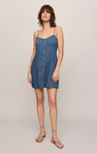 Load image into Gallery viewer, Z SUPPLY ANGEL EYES DENIM MINI DRESS - MEDIUM INDIGO
