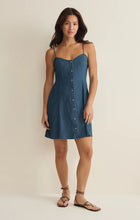 Load image into Gallery viewer, Z SUPPLY ANGEL EYES DENIM MINI DRESS - MEDIUM INDIGO
