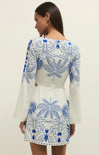 Load image into Gallery viewer, Z SUPPLY TAHINA AIRY PALM MINI DRESS - NAUTICAL COBALT BLUE

