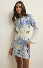 Load image into Gallery viewer, Z SUPPLY TAHINA AIRY PALM MINI DRESS - NAUTICAL COBALT BLUE
