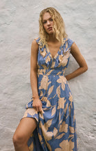 Load image into Gallery viewer, Z SUPPLY MALENE BLOOM FLORAL MAXI DRESS - LAKE BLUE
