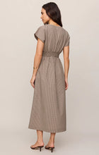 Load image into Gallery viewer, Z SUPPLY SANNA GINGHAM MAXI DRESS - DARK CHOCOLATE
