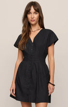 Load image into Gallery viewer, Z SUPPLY SANNA POPLIN MINI DRESS - BLACK

