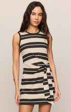 Load image into Gallery viewer, Z SUPPLY MATTIE STRIPED MINI DRESS - ASH BLACK
