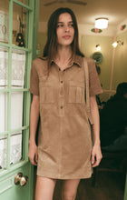 Load image into Gallery viewer, Z SUPPLY LEONE SUEDE MINI DRESS - LIGHT SAND
