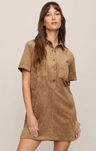 Load image into Gallery viewer, Z SUPPLY LEONE SUEDE MINI DRESS - LIGHT SAND
