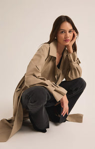 Z SUPPLY DORIAN TRENCH COAT - DRIFTWOOD