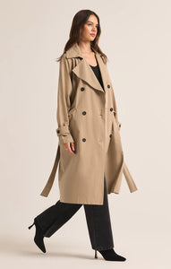 Z SUPPLY DORIAN TRENCH COAT - DRIFTWOOD