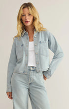 Load image into Gallery viewer, Z SUPPLY ALL DAY CROPPED DENIM JACKET - FADED INDIGO
