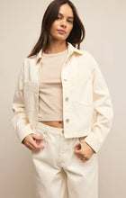 Load image into Gallery viewer, Z SUPPLY ALL DAY CROPPED DENIM JACKET - OFF WHITE
