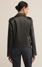 Load image into Gallery viewer, Z SUPPLY ALCHEMY MOTO FAUX LEATHER JACKET - BLACK
