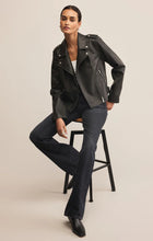 Load image into Gallery viewer, Z SUPPLY ALCHEMY MOTO FAUX LEATHER JACKET - BLACK

