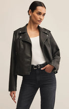 Load image into Gallery viewer, Z SUPPLY ALCHEMY MOTO FAUX LEATHER JACKET - BLACK
