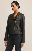 Load image into Gallery viewer, Z SUPPLY ALCHEMY MOTO FAUX LEATHER JACKET - BLACK
