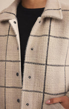 Load image into Gallery viewer, Z SUPPLY BRONX PLAID SWEATER KNIT JACKET - FROST
