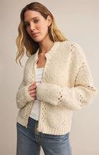 Load image into Gallery viewer, Z SUPPLY SUNDANCE ZIP-UP SWEATER JACKET - CRYSTAL

