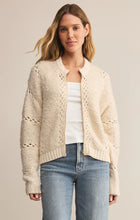 Load image into Gallery viewer, Z SUPPLY SUNDANCE ZIP-UP SWEATER JACKET - CRYSTAL
