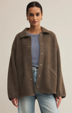 Load image into Gallery viewer, Z SUPPLY BRONX SWEATER KNIT JACKET - TAVERN
