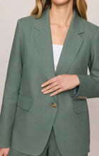 Load image into Gallery viewer, Z SUPPLY EVAN LINEN BLAZER - EVERGLADE
