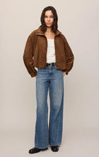 Load image into Gallery viewer, Z SUPPLY CORIN BUBBLE HEM JACKET - SADDLE SUEDE
