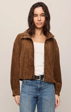 Load image into Gallery viewer, Z SUPPLY CORIN BUBBLE HEM JACKET - SADDLE SUEDE
