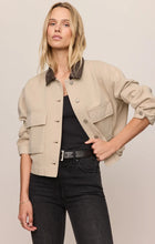 Load image into Gallery viewer, Z SUPPLY REY CROPPED DENIM CHORE JACKET - SOAPSTONE

