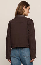 Load image into Gallery viewer, Z SUPPLY REY CROPPED DENIM CHORE JACKET - UMBER

