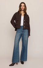 Load image into Gallery viewer, Z SUPPLY REY CROPPED DENIM CHORE JACKET - UMBER
