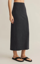 Load image into Gallery viewer, Z SUPPLY GAIL MIDI SKIRT - BLACK

