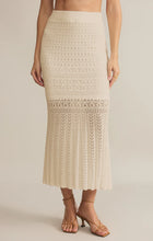 Load image into Gallery viewer, Z SUPPLY SORIA CROCHET MIDI SKIRT - SEA SALT
