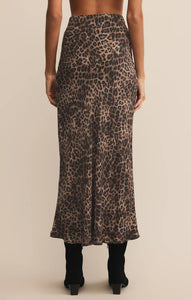 Z SUPPLY IZABEL LEOPARD SKIRT - DESERT TAN