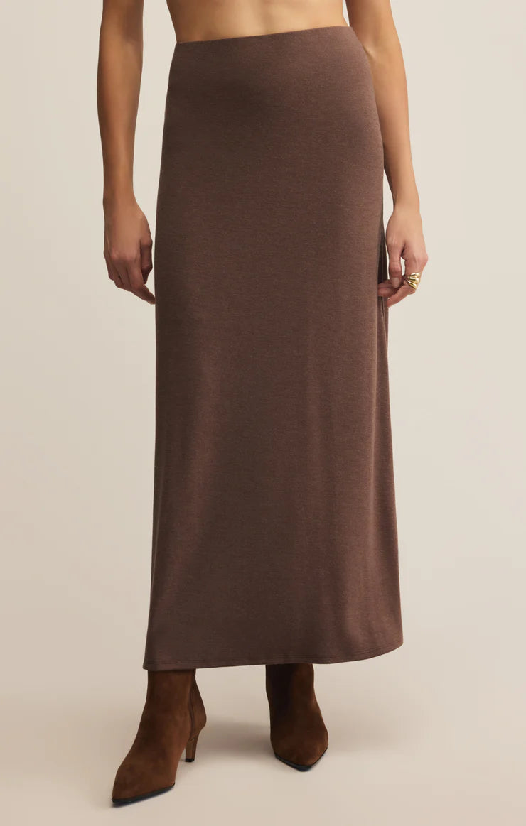 Z SUPPLY DEMURE MAXI SKIRT - SUEDE