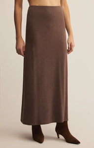 Z SUPPLY DEMURE MAXI SKIRT - SUEDE