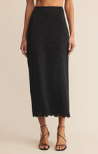 Load image into Gallery viewer, Z SUPPLY VIA LACE MIDI SKIRT - BLACK
